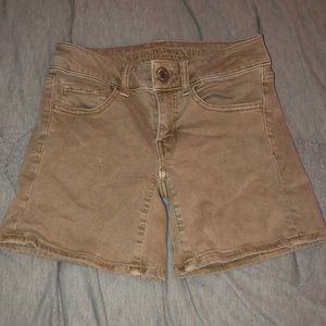 Khaki school shorts